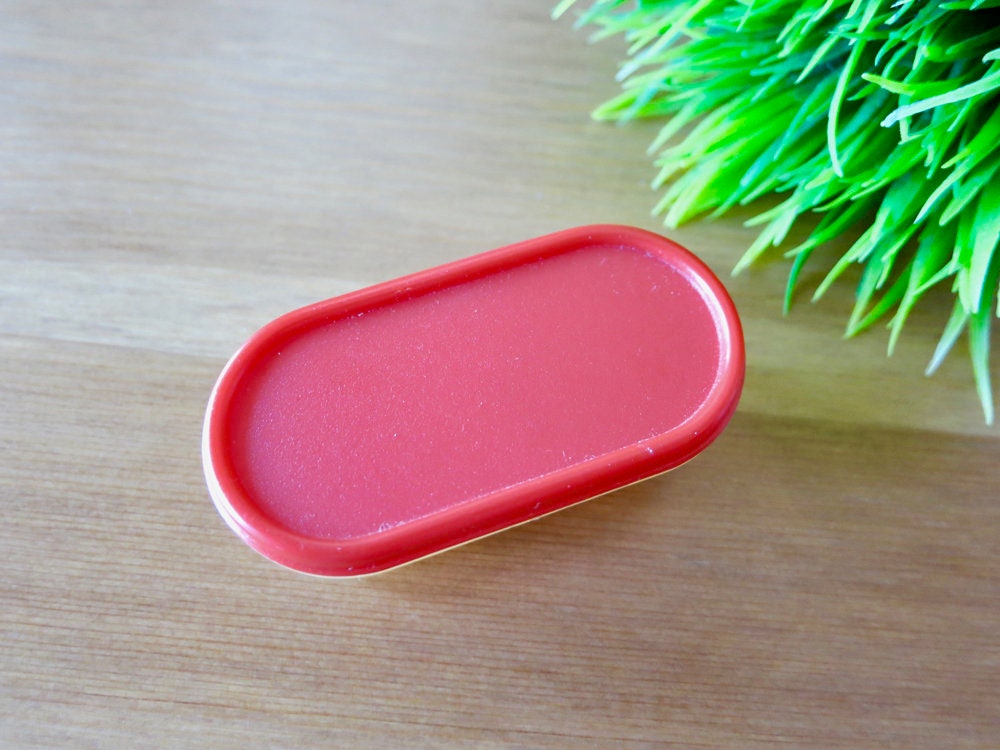 Vintage Mini Tupperware Container Magnet-tiny Red Tupperware Magnet-small  Tupperware Fridge Magnet-mini Vintage 1980s Red Tupperware-kitchen 