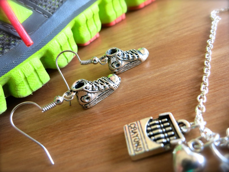 Crayon Box Silver Charm Earrings or Necklacemini Crayola Etsy