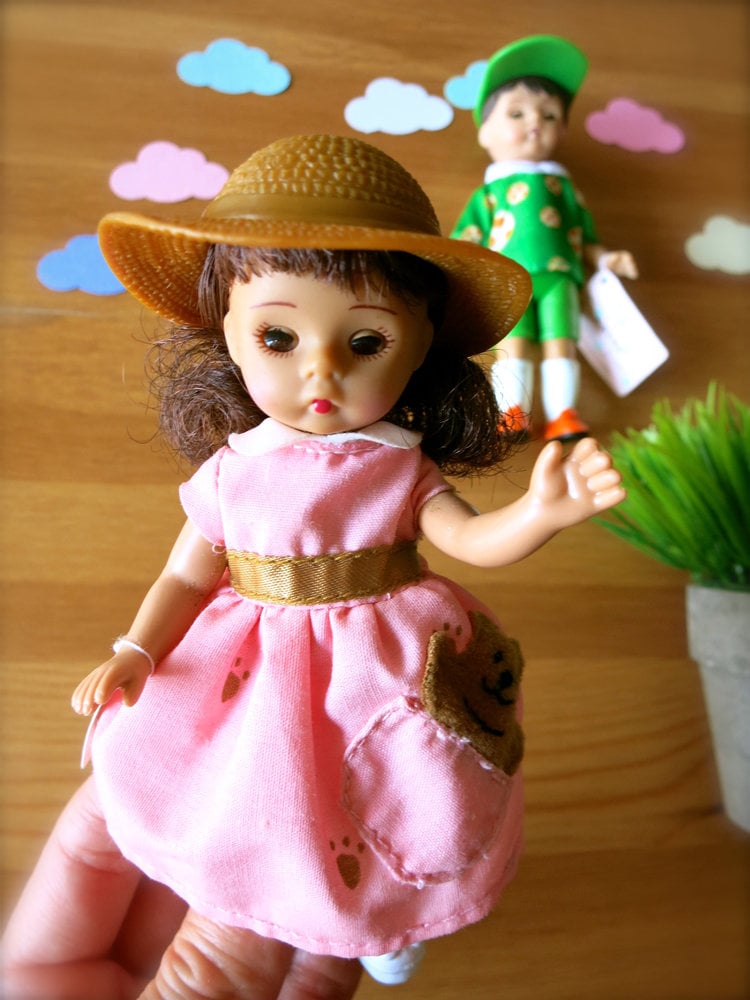 Für 18 'Mädchen Madame Alexander Handmade Fashion Puppe Kleidung Rosa Kleid Neu 