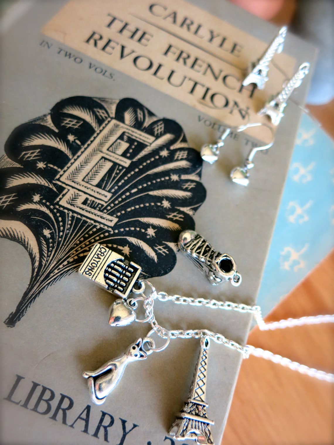 French Charm Bangle BraceletPersonalized Initial Skinny Etsy