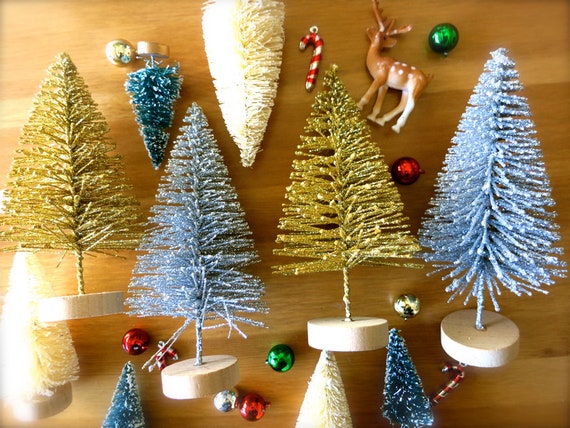 Mini Albero Di Natale Da Tavolo Alberi Natale Mini Base Legno Mini