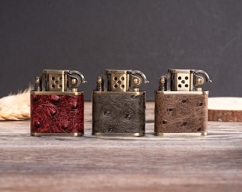 男性用刻印入りレザーライター、ヴィンテージライター Zippo スタイル、花婿の付添人へのギフト、記念日のギフト、彼氏、誕生日、ハンドメイド