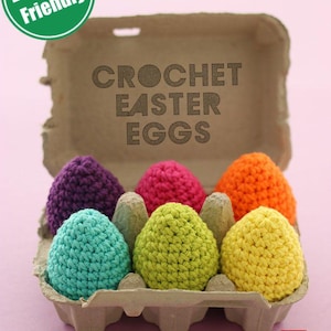 Patrón de ganchillo para principiantes: Huevo de Pascua / Decoración de primavera Amigurumi (Descarga en PDF)