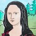 MONA LISA Mona Lisa Linocut Buffalo PLAID Leonardo Da | Etsy