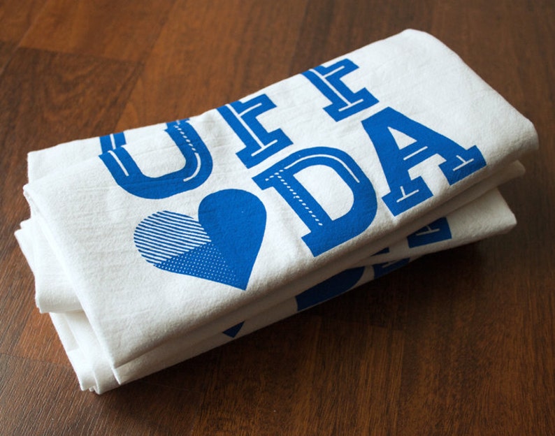 MIDWEST UFF DA Kitchen Dish Towel Screenprinted Flour Sac Tea Towel Minnesota image 5