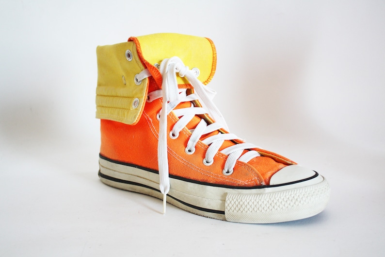 high top orange converse