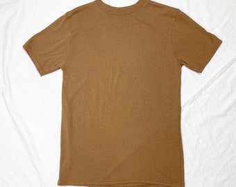 70s Brown Classic Crew Neck Tee Vintage T-shirt