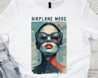 Airplane Mode retro T shirt