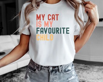 My cat is my favourite child - Unisex t-shirt