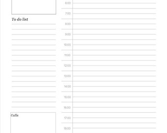 Weekly Productivity Planner | Time Blocking Schedule | Corporate Daily Planner
