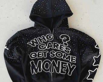 Sudadera con capucha y cremallera extragrande Y2K, ropa urbana con gráficos grunge