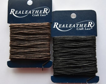 1mm Waxed Cord  - 25 Yards - Brown OR Black