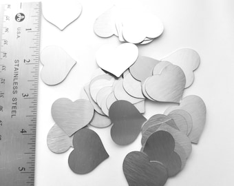 Magnetic Heart Stamping Blank - 1" x 1 1/4" - Satin Finish - 22g stainless steel - Golf Ball Marker