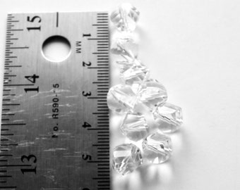 Genuine Swarovski 10mm Clear Helix Crystal - Qty. of 9