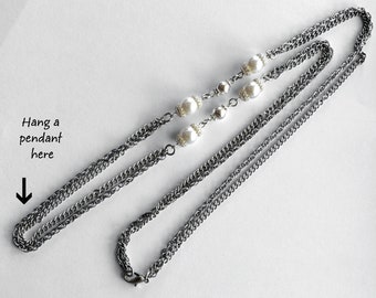 Pearl necklace chain to add your pendant
