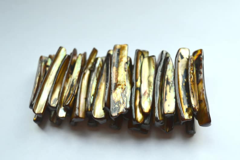 shell and elastic Brown shell bracelet