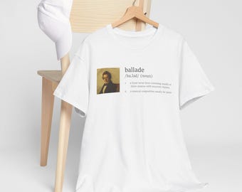 Maglietta con spartiti di musica classica per pianisti / Ballate per pianoforte di Chopin