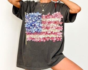 Comfort Colors® 4th of July USA T-Shirt, Fourth of July Tee, American Flag Shirt Gift