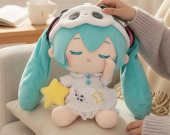 Poupée en peluche Miku, poupée Miku Sleep Doll, figurine d'anime en peluche, cadeau mignon