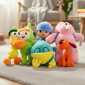 Pocoyo Plush Toys, Pato Duck, Lula Puppy, Elly Elephant | Cute Gift Toy