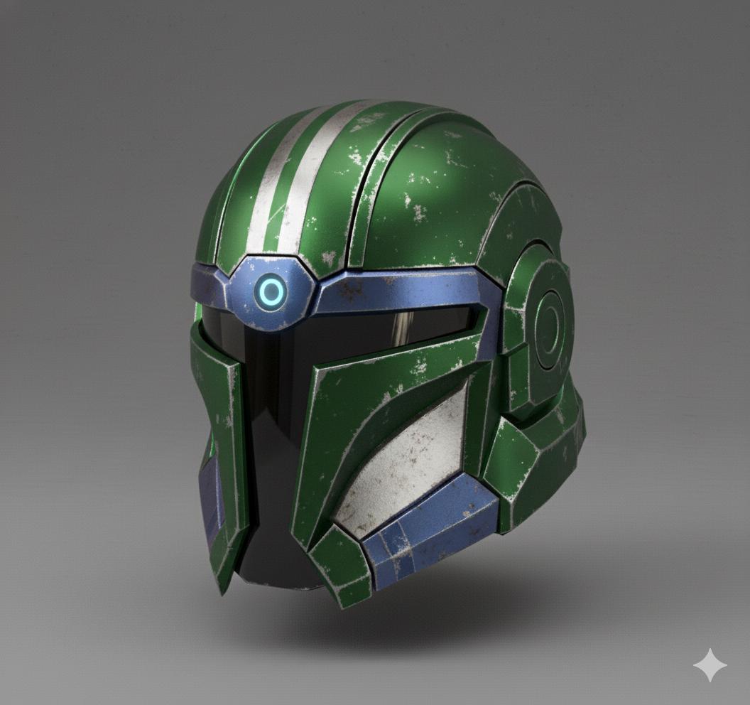 Darkside Mandolorian Helmet STL. This is a Digital Item Not