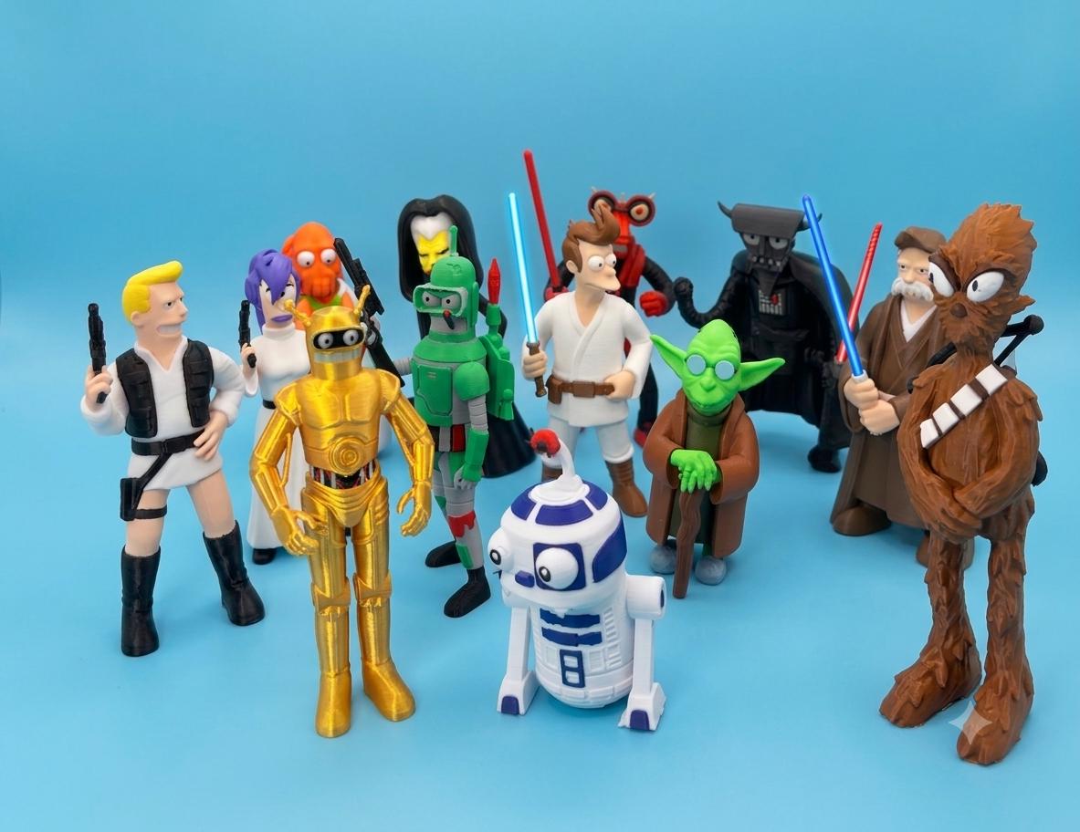 SW Mashup Pt 1 and Pt 2 Figures| Fan Art Collectible | - Etsy