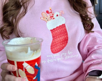 Joy-filled Christmas Crewneck Sweatshirt