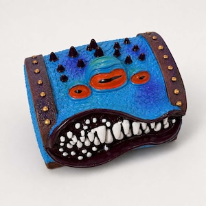 Monster Jewelry Box, Gothic Trinket Box, Fantasy Treasure Chest, Resin Storage Box, Unique Desk Shelf Decor