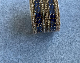 Colourful Silk Thread Bangle Set - Traditional Indian/Pakistani Bangles for Weddings and Party - 12 Colour Options