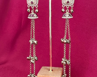 Kashmiri Style Ghunghru Earrings/ Indian Earrings/Fusion Earrings/Antique gold Finish
