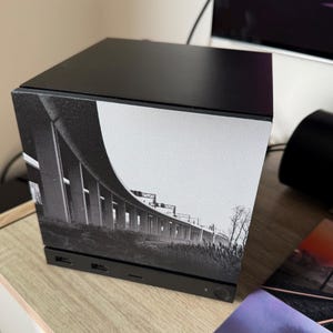 Roskambrug Faceplate for Steam Machine (2026), Magnetic 3D Printed Panel with Bruges Bridge Photo, Unofficial Accessory image 1