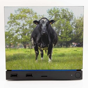 De Koe Faceplate voor Valve Steam Machine (2026) | 3D-geprint Koefoto Paneel | Magnetisch Paneel Nr. 4 | Niet-officieel Accessoire afbeelding 2
