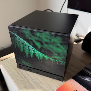 Painel frontal em formato de folha de samambaia para máquina a vapor 2026, painel fotográfico magnético impresso em 3D com motivos da natureza. imagem 1