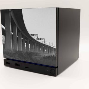 Roskambrug Faceplate for Steam Machine (2026), Magnetic 3D Printed Panel with Bruges Bridge Photo, Unofficial Accessory image 4