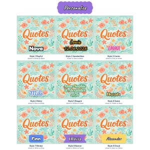 Sea Quotes Magnet Set #4 - Love & Togetherness Fridge Magnets - Linden Wood, Belgium Handmade Gift image 2
