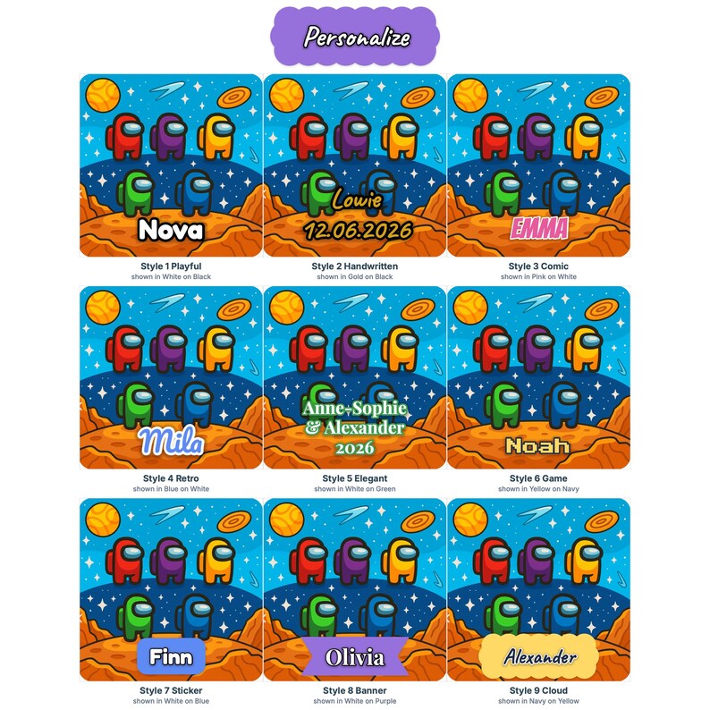 Among Us Magnet Set - The Crew Limited Edition - 5 Wooden Fridge Magnets - Crewmate Gift image 3