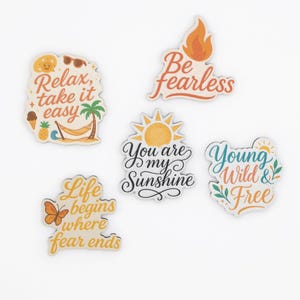 Quotes About Life Fridge Magnet Set - Wood Magnets with Inspirational Sayings - Handmade in Belgium image 4