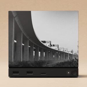 Roskambrug Faceplate for Steam Machine (2026), Magnetic 3D Printed Panel with Bruges Bridge Photo, Unofficial Accessory image 6