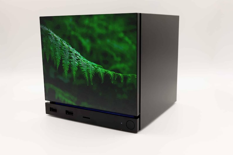 Painel frontal em formato de folha de samambaia para máquina a vapor 2026, painel fotográfico magnético impresso em 3D com motivos da natureza. imagem 4