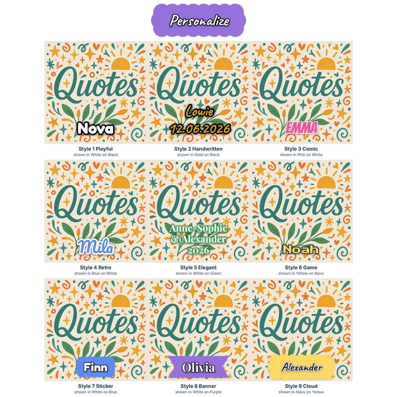 Quotes About Life Fridge Magnet Set - Wood Magnets with Inspirational Sayings - Handmade in Belgium image 2