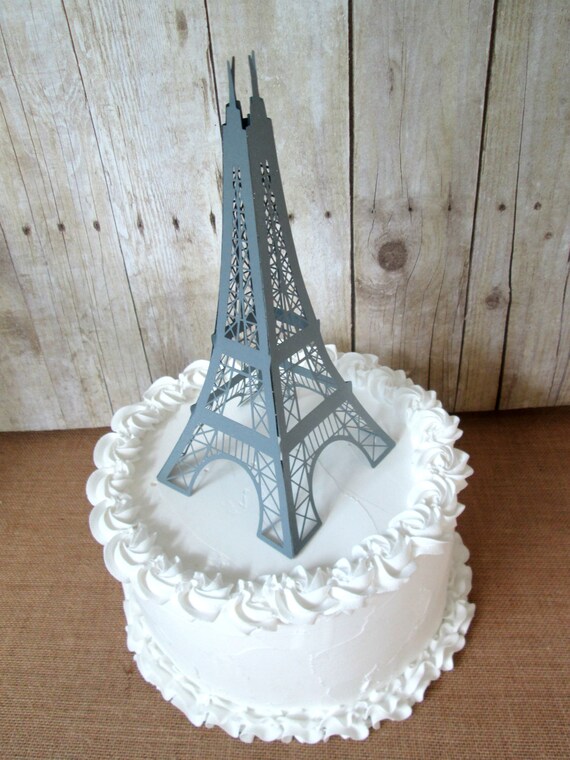 Items similar to Eiffel Tower Cake Topper Paris Home Decoration Party