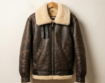 Manteau motard marron inspiré de Resident Evil - Blouson en cuir retourné Leon S. Kennedy