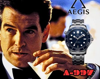 James Bond vintage tribute watch - Sapphire Crystal, NH35 Automatic