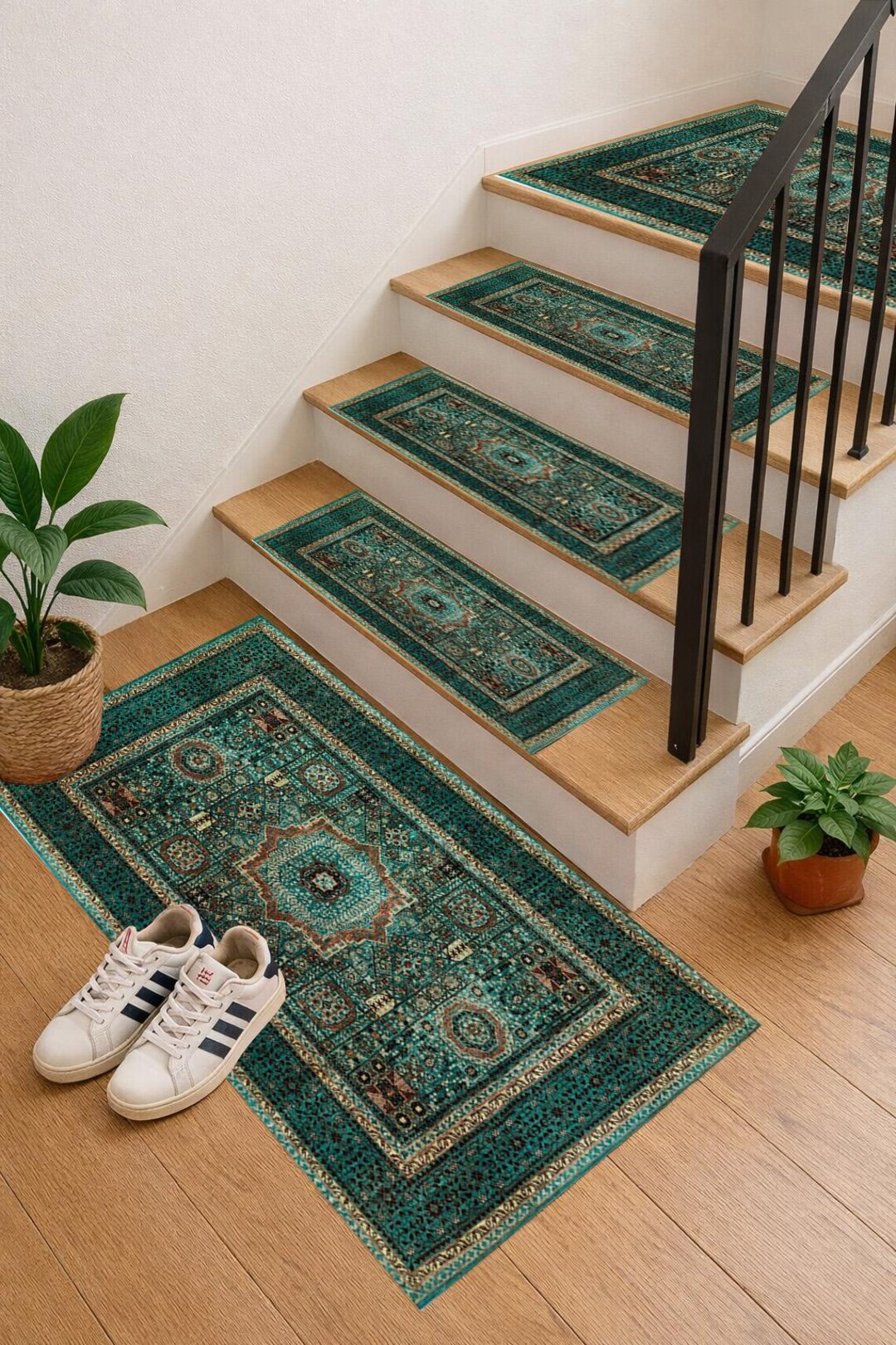 Outdoor Step Rugs Decorative Stair Rug, Stair Step Cover, Modern Stair Treads, Rustic ...
