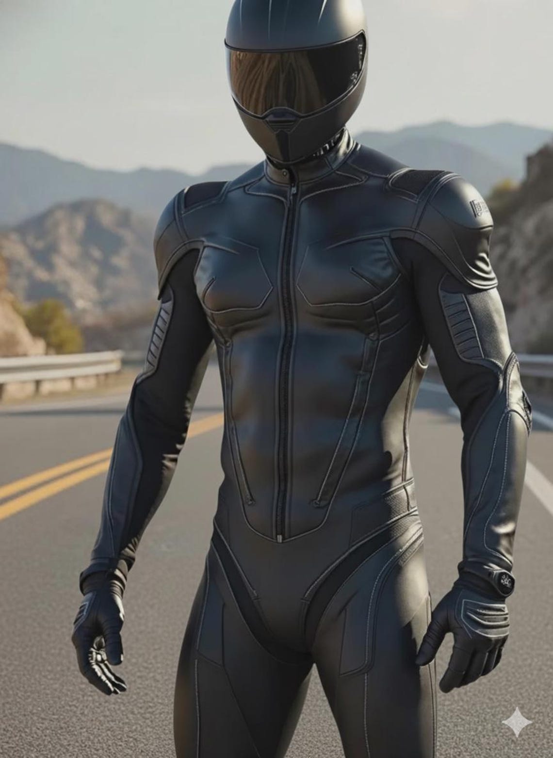 Fan Made Rider Suit Custom Black Moto Racing Suit | Full Body Motorcycle Suit | Premium ...