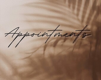 2026-Printable Salon Appointment Book-Boho Plant