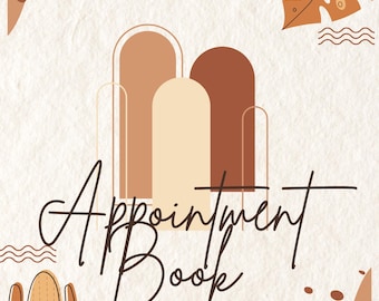 2026-Printable Salon Appointment Book-Boho