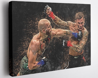 Póster de la pelea de MMA de McGregor vs. Poirier en la UFC.