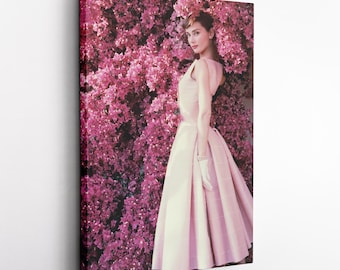 Audrey Hepburn Canvas Art – Breakfast at Tiffany's Movie Poster