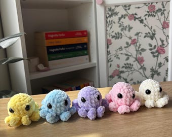 Crochet Mini Octopus Amigurumi Stuffed Plushie